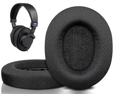 SOULWIT Ear Pads Mesh Fabric for SONY Headphones Replacement Ear Cushions Noise Isolation Foam Ear Cups Black MDR-CD900ST / MDR-7506 / MDR-V6 / MDR-V7