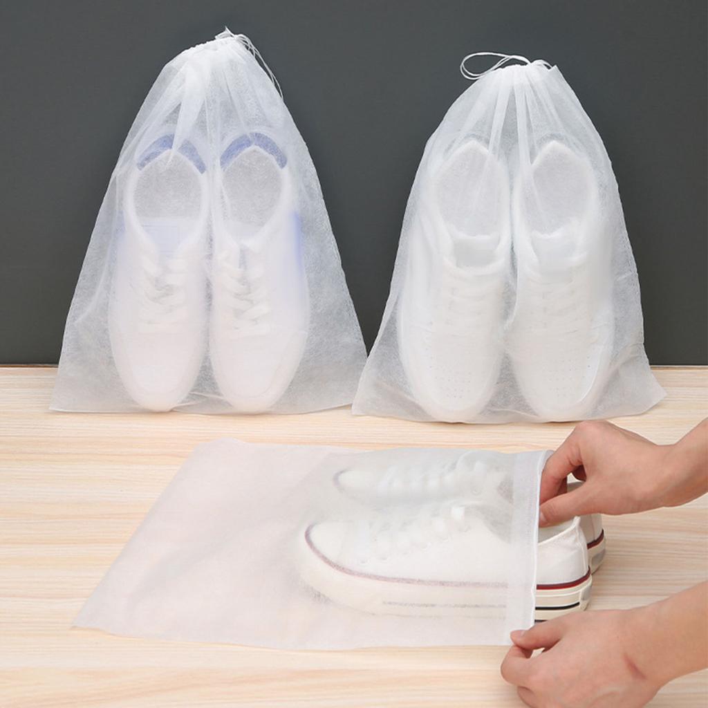 Kordelzug Schuhbeutel Staubdicht Wiederverwendbare Schuh Organizer Aufbewahrungsbeutel für Reisen und den Heimgebrauch
