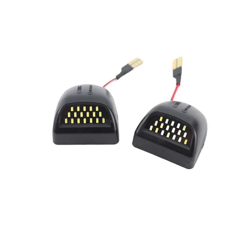 For Chevrolet Silverado 1500 2500 3500 Suburban Avalanche Tahoe GMC Sierra Yukon XL White 2Pcs Canbus LED License Plate Light