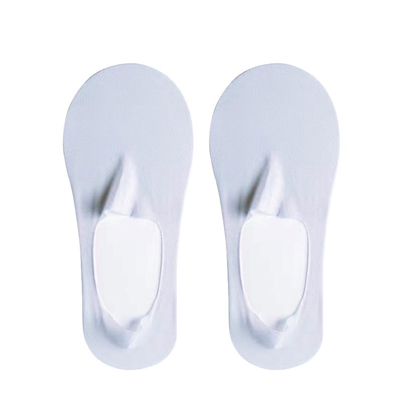 1 Pairs Socks Women's Summer Ultra-thin Invisible Low Cut Silicone Anti-slip Mesh No Show Ice Silk Solid Boat Socks