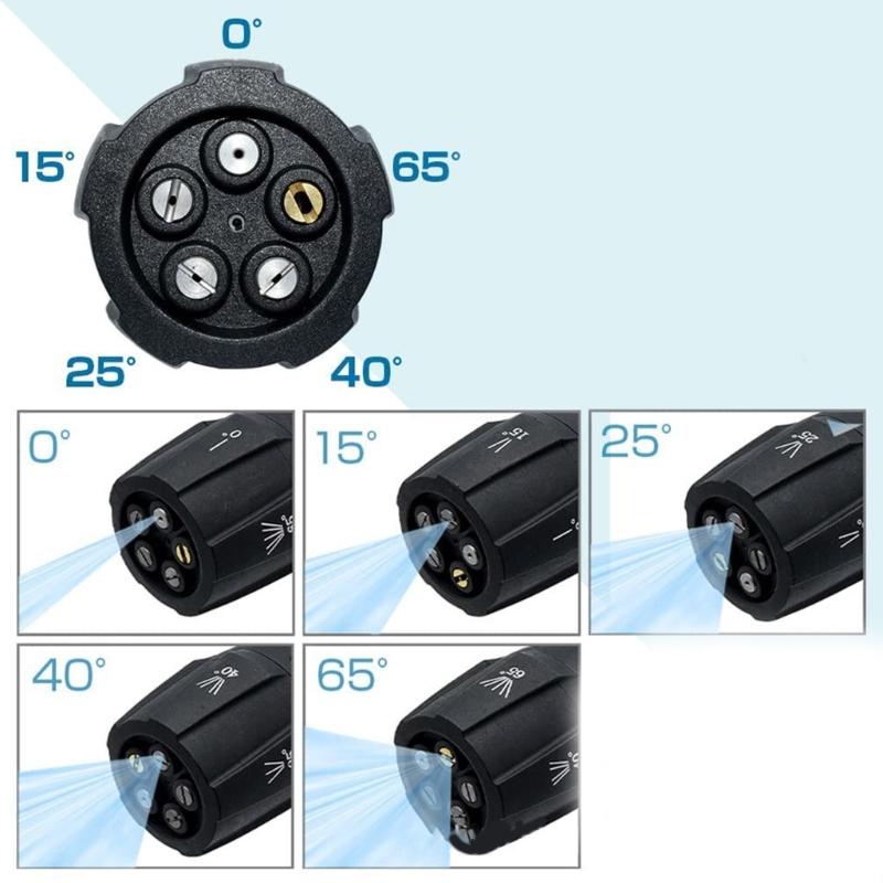 Versatile Rotating Nozzle Head with 1/4 Quick Connect Easy To Use Nozzle Head Set for Homeowners & Gardening Enthusiasts