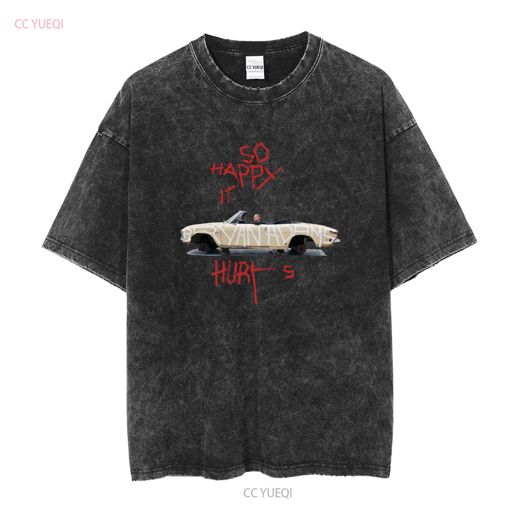 

Футболка Bryan Adams So Happy It Hurts Tour Повний розмір S 5XL з довгими або короткими рукавами вінтажна випрана чоловіча модна дизайнерська одяг 4XL