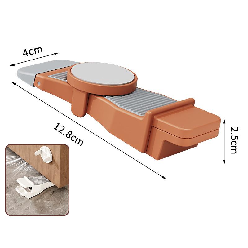 Adjustable Height Non-Slip Rubber Door Stopper Wedge Works on Tile Wood Carpet Floors for Home Office Daily Use