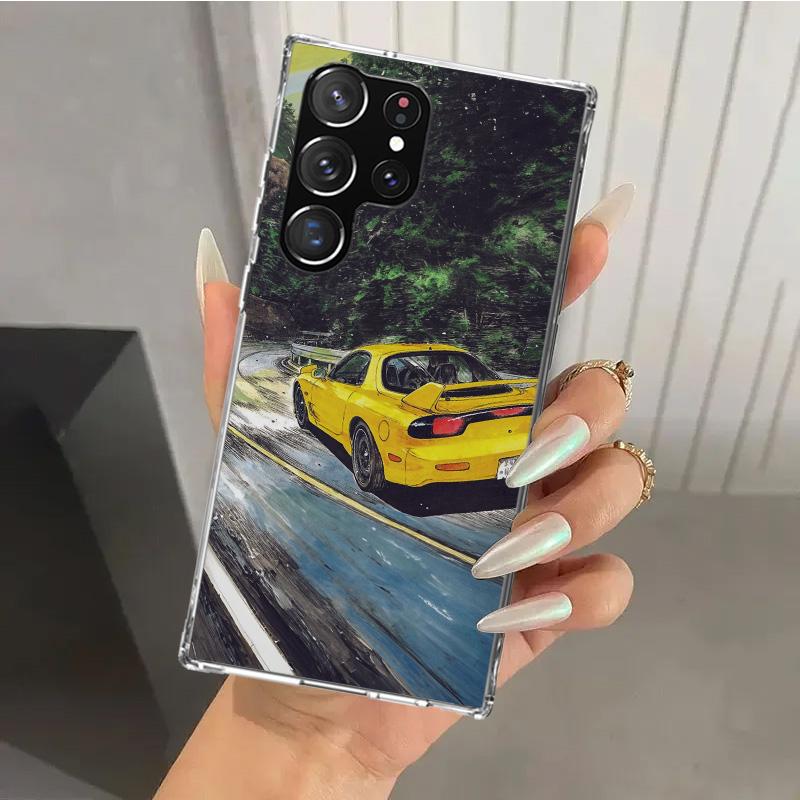 JDM Car RX7 Cool Phone Case for Samsung Galaxy S26 S24 S23 Ultra S25 Edge S22 S21 Plus S20 FE + Soft Print Shell Funda Galaxy S2