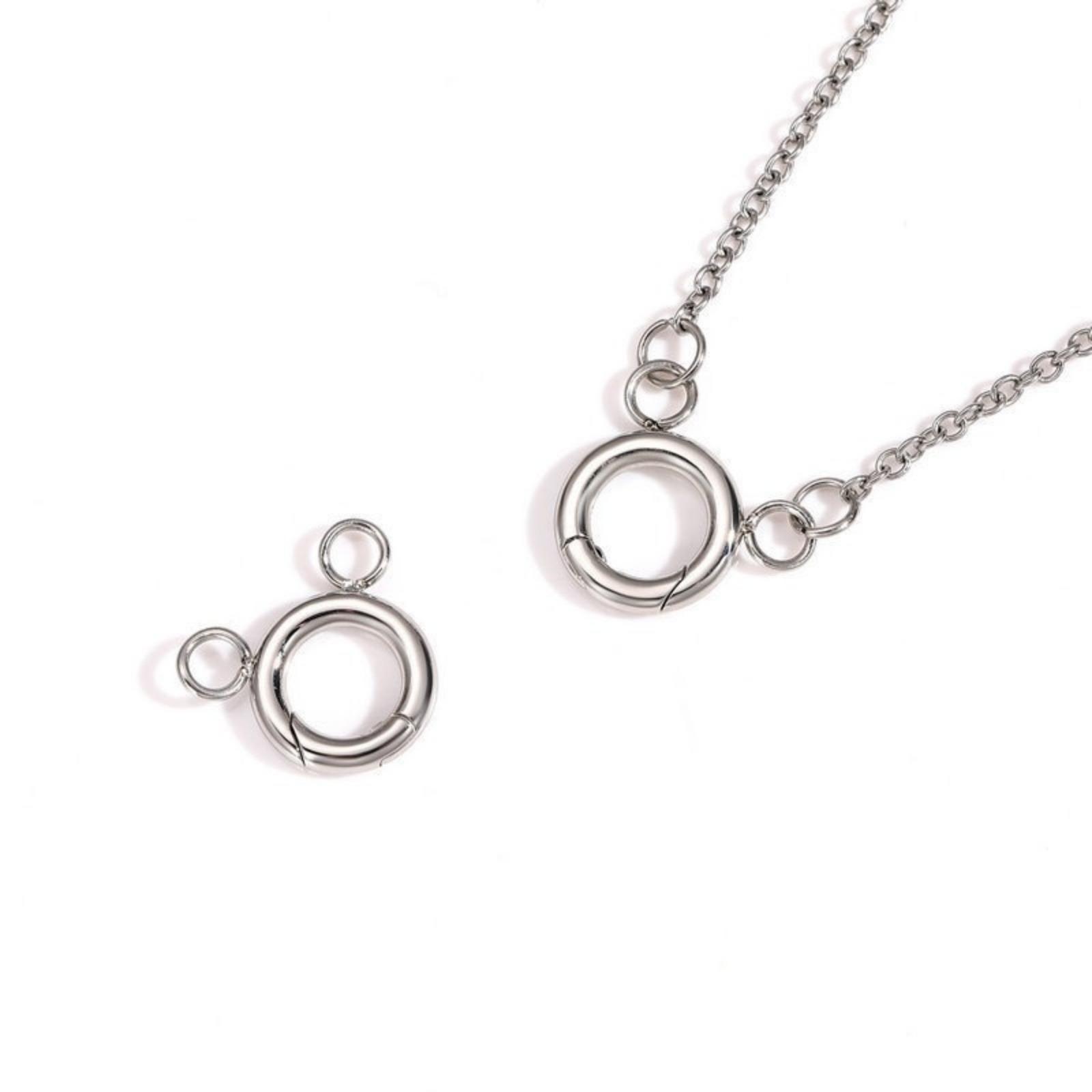 

1 Piece 316 Stainless Steel Round Bolt Spring Ring Clasps Connectors for DIY Necklace Bracelet Jewelry Making Accessories