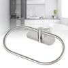 Oval Shaped Towel Ring Stainless Steel Towel Rack  Bathroom Kitchen Restroom Laundry Room
