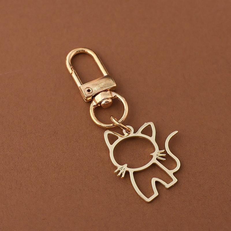 1PC Lobster Buckle Keychain Marker Alloy Creativity Cat Keychain Decoration DIY Gift Pendant Design Party