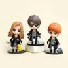 Hot 3-10pcs/set Harri Q Style Potter Posket Hermione Ron Hedwig Vinyl Figure Plaything Cake Decoration Car Figure PVC Doll Gift Toys