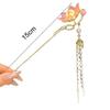 Vintage Lotus Emit Light Hairpin Chinese Style Tassel Hair Stick  For Woman Girl Hair Accessories