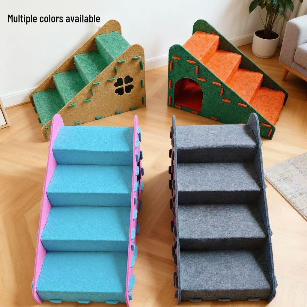Felt Cat Bed and Climber with Scratching Board