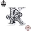 Avle 925 Sterling Silver English Letter Beaded Bracelet Beads