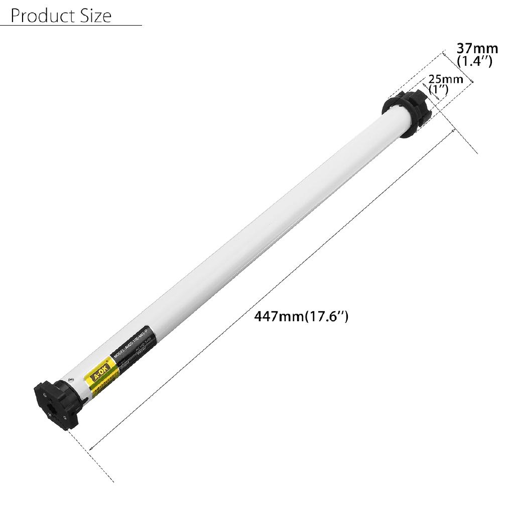 DIY Roller Shade Motor 25MM Electric Blind Tubular Intelligent Remote Control Pleated Blind Tubular Motor Kit AC100-240V
