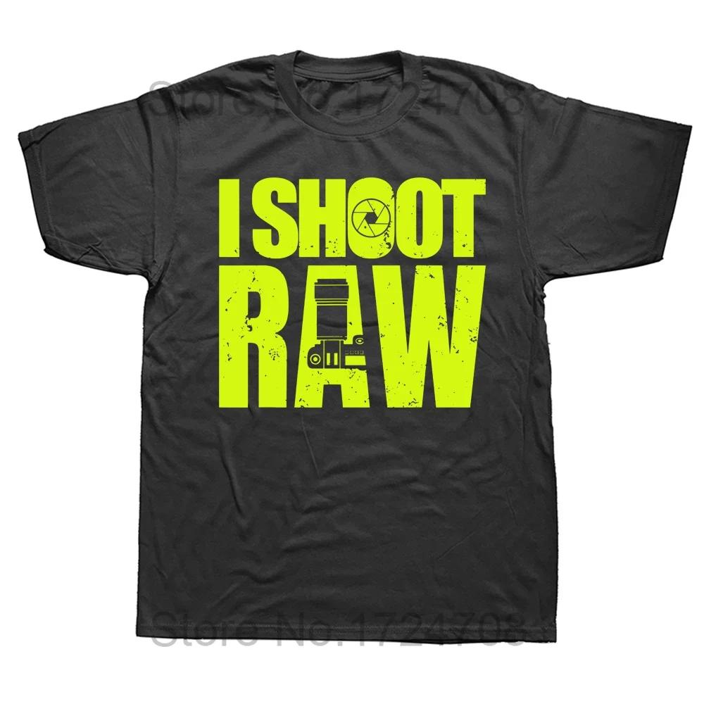 Jag fotograferar RAW-fotografi Fotograf Kamera T-shirts Grafisk Bomull Streetwear Kortärmad Födelsedagspresenter Sommarstil T-shirt