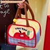 Urocza Kreskówkowa Termiczna Torba na Lunch Wielokrotnego Użytku Wewnętrzna Wyściółka z Folii Aluminiowej Utrzymująca Ciepło Duża dla Dzieci Uczniów Przechowywanie Jedzenia do Szkoły
