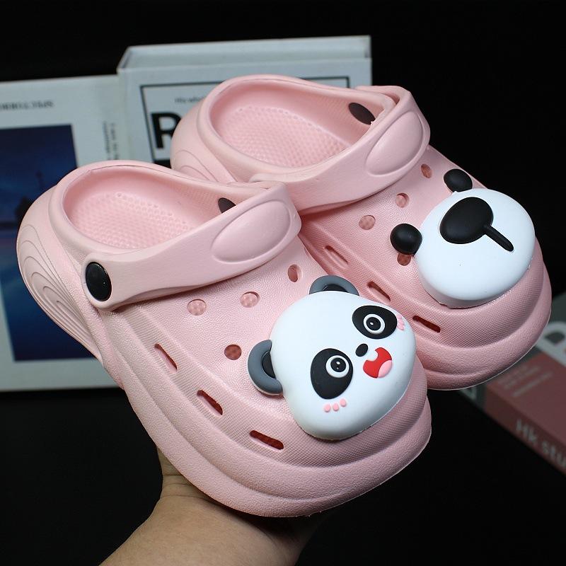 Lochschuhe Kinder Cartoon neue Accessoires EVA Hausschuhe Schuhe Sommerbekleidung rutschfest Tasche Kopfschuhe Mädchen und Jungen