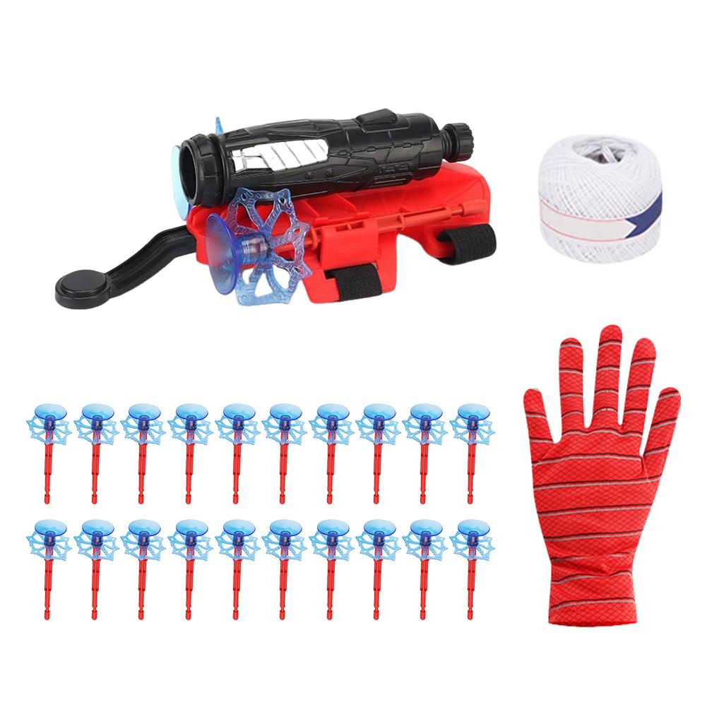 Spider Web Launcher Wrist Launcher Suction Cup Toy Spider Web Glove Set Party Kids Cosplay Gift Funny Children Educational Toys
