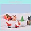 Charming Handcrafted Mini Christmas Santa Claus Snowman Micro Landscape Decorations