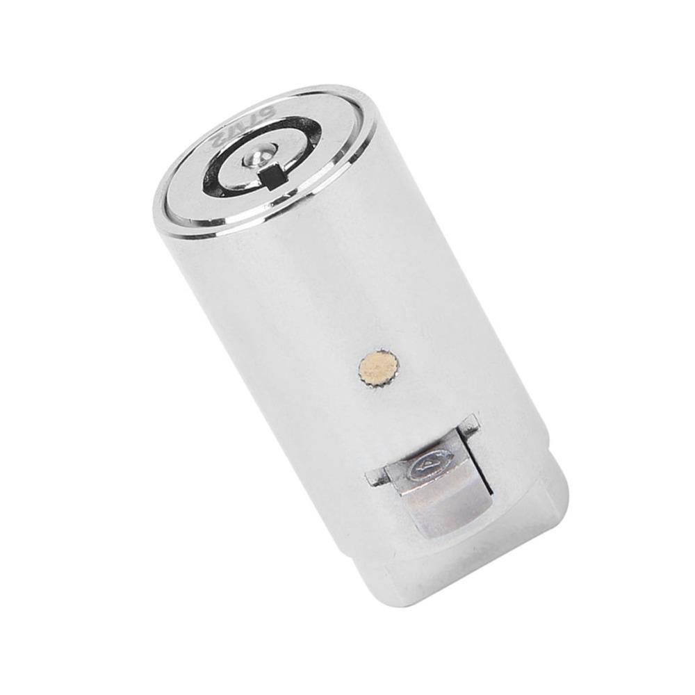 Zinc Alloy Vending Machine Lock Cylinder 38×19mm with 3 Keys Zinc Alloy Lock Cylinder Safe Chrome Color Lock Cylinder