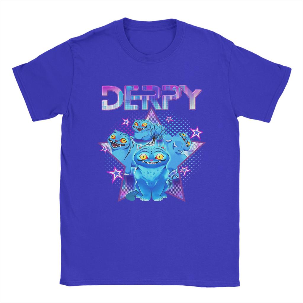 Derpy Tiger Kpop Demon Hunters Men's T Shirt Novelty Tees Short Sleeve Round Collar T-Shirt Cotton Gift Idea Tops