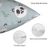 Cute Panda Animal Square Pillowcases Polyester Bed Car Cushion Cover Cute Home Decoration Pillow Cover 40*40