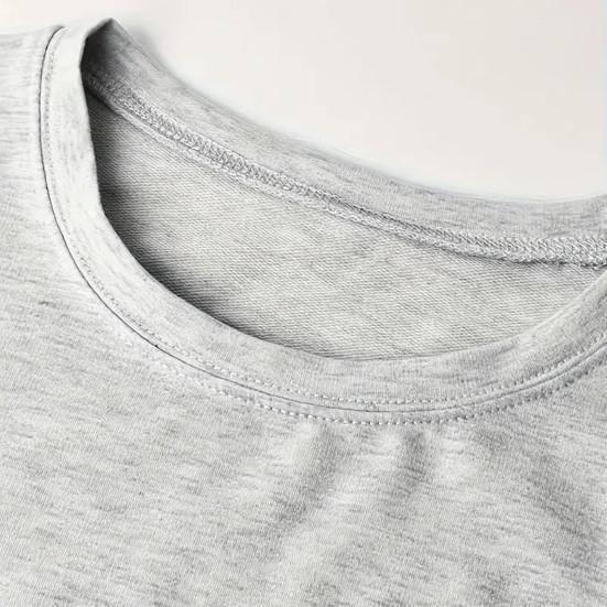 Sweat-shirt d'automne et d'hiver pour femme, imprimé dessin animé, poignets et ourlet élastiques, pull ample à col rond, mi-long, haut de sport à porter au quotidien