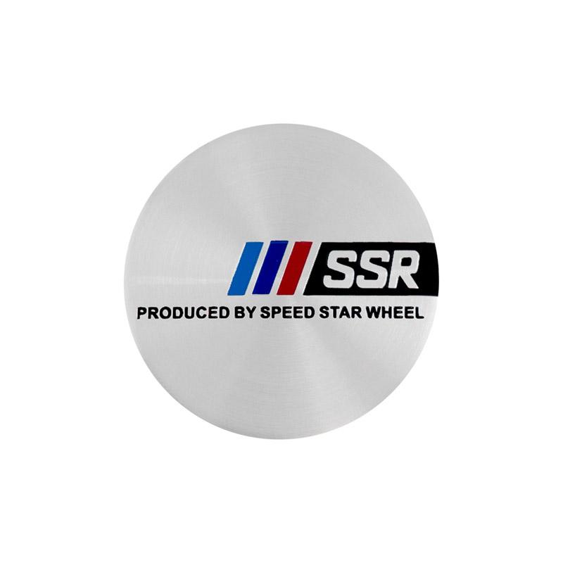 4 PEZZI 45mm 49mm 50mm 56mm SSR Coprimozzo Centrale Cerchio Auto Adesivo Emblema Styling Auto Cerchione