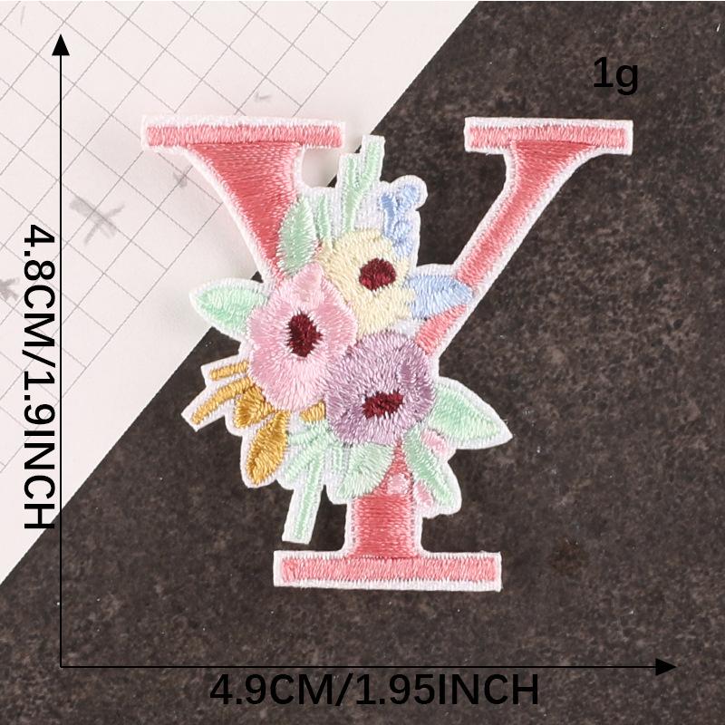 Embroidery Logo Cartoon Badge English Letter Patch Accessories Hand Account Diy Accessories Embroidery Sticker Cloth Sticker