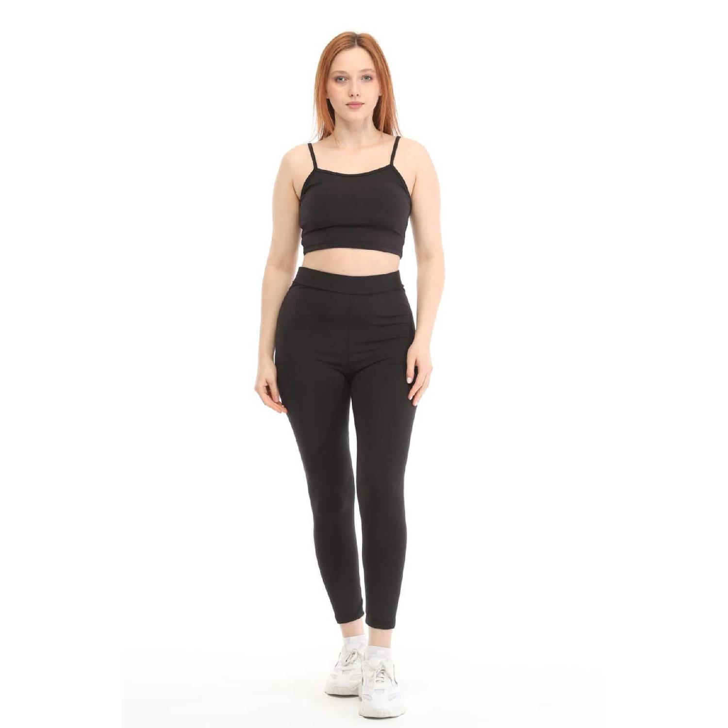

Black Crop Tights Suit S/M чёрный