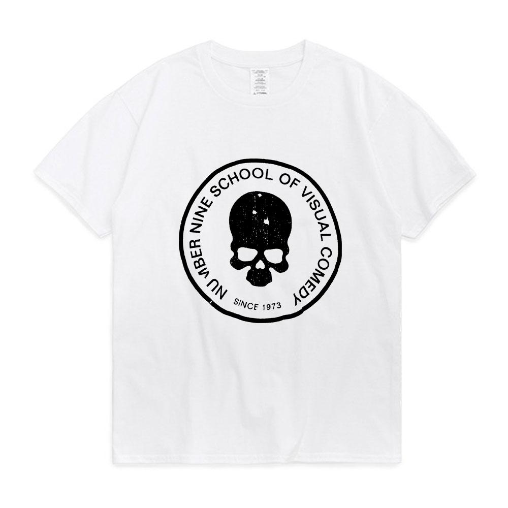 Numer (N)ine T Shirt letnie retro topy z krótkim rękawem Trend uliczny koszulka na wszystkie mecze mężczyźni kobiety College para komfortowe koszulki nowość