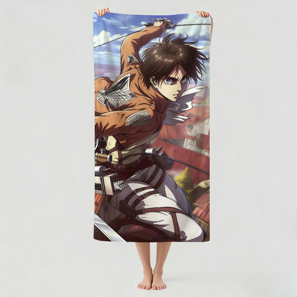 Adventure Anime A-Attack On A-Anime T-Titans Towel Drying Bath Towel Applicable To Light Swimming Camping Yoga Beach Out