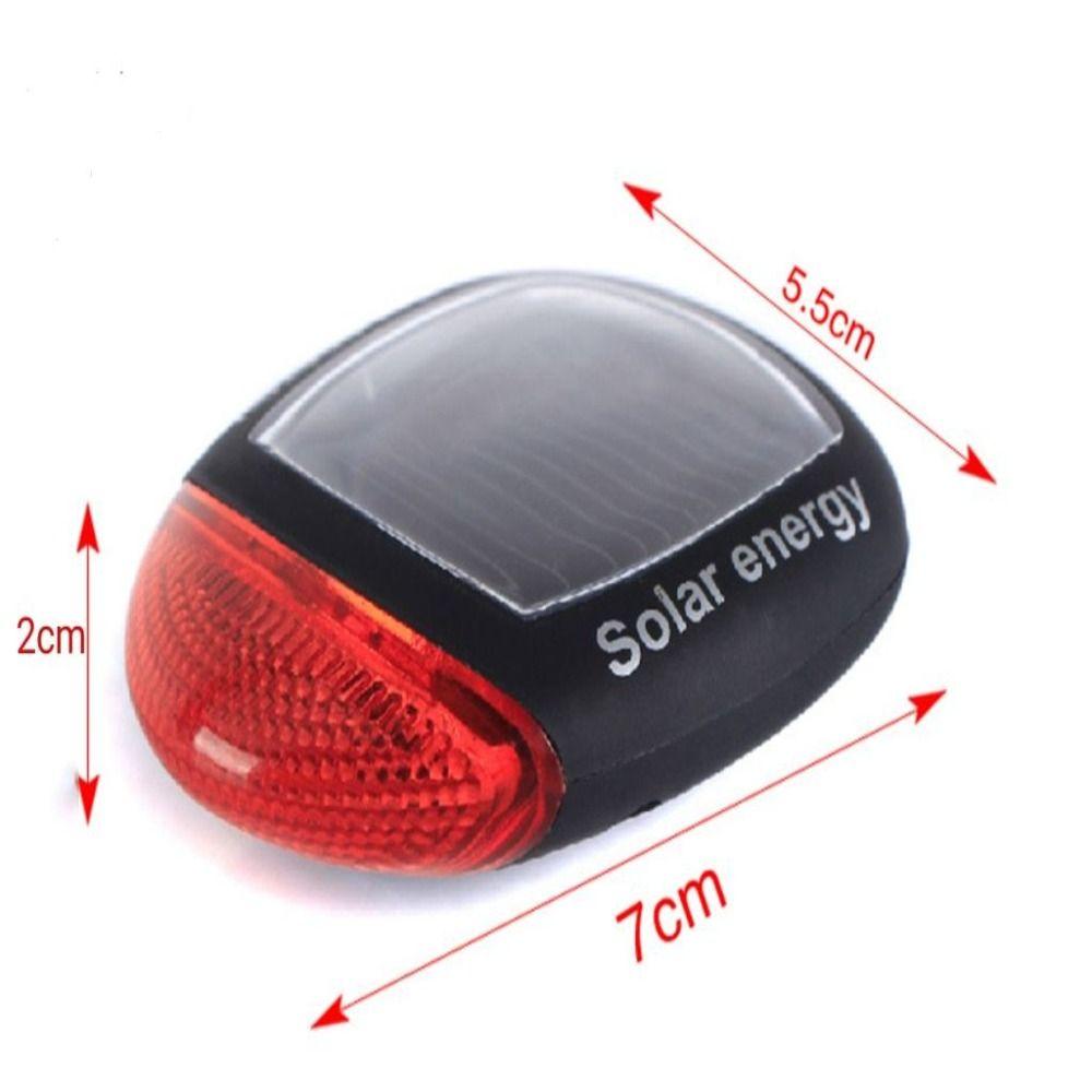 Cycling Bike Solar Energy Light Back Rear Tail Light LED Seatpost Lamp Bicycle Reflector