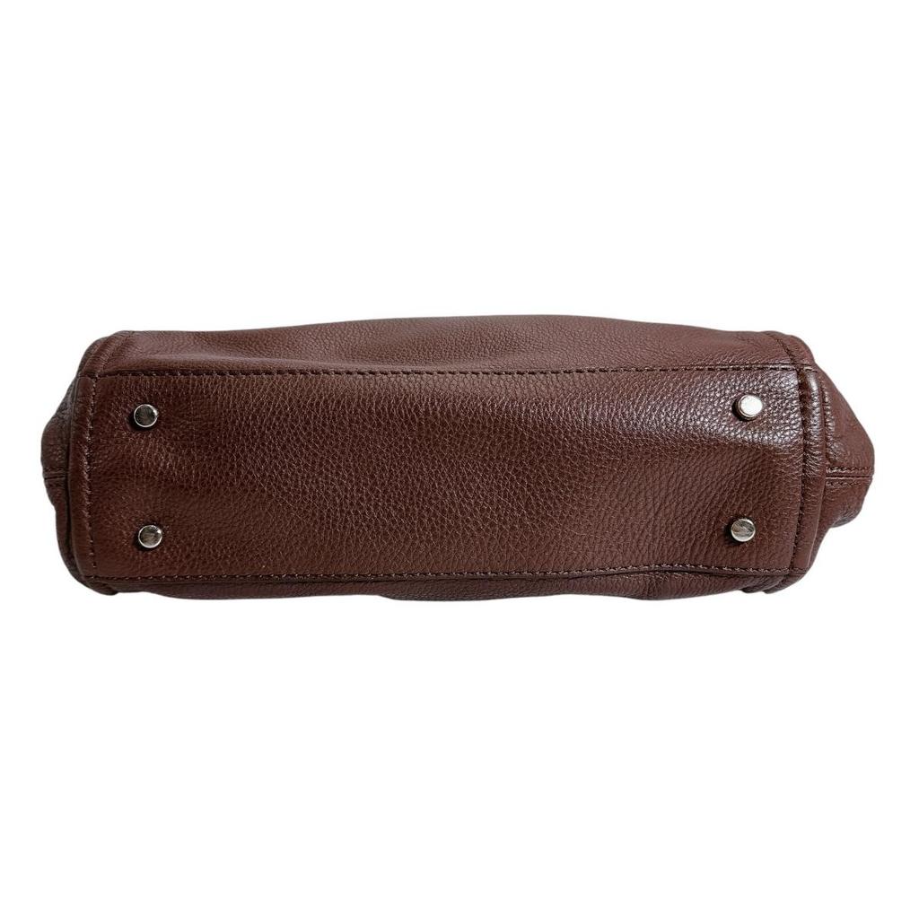 Kate Spade With Shoulder Strap Handbag Leather Brown Women Used