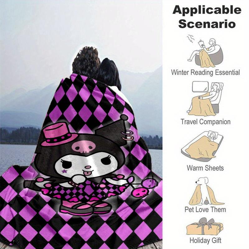 1pc. Cute Cartoon Character Print Blanket - Perfect for Home, Office, Outdoor Use, Gift Idea, Suitable for All Seasonsz041786