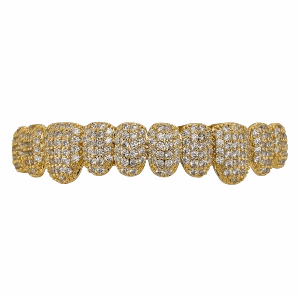 

Набор верхних и нижних хип-хоп гриллзов, съемный дизайн, зубные грилзы, зубные коронки Gold Bottom