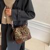 Leopard Small PU Leather Women Bucket Crossbody Bags Fall Designer Shoulder Bag Luxury Brand Ladies Handbag Lady Trend Tote