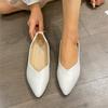 New Pointed Flat Shoes  European and American Shallow Mouth Single Shoes Non-slip Versatile Soft Sole  Single Shoes
