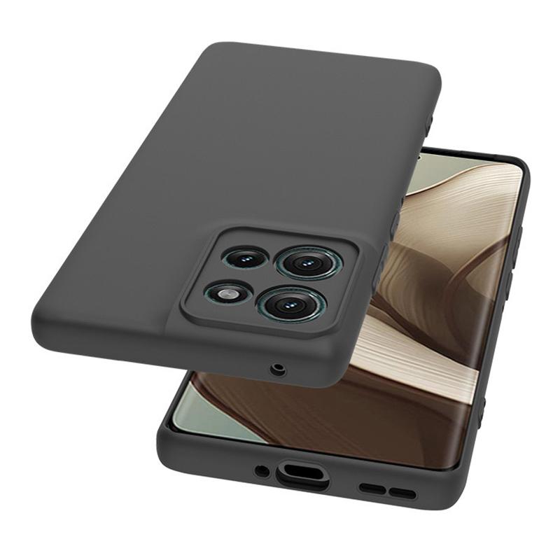 WANLONFENG MS Series for Motorola Edge 50 5G TPU Case Matte Back Cover with Tempered Glass