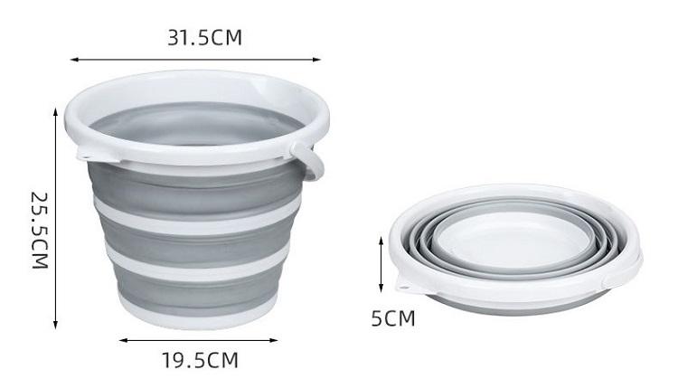 Collapsible Silicone Bucket 10 L