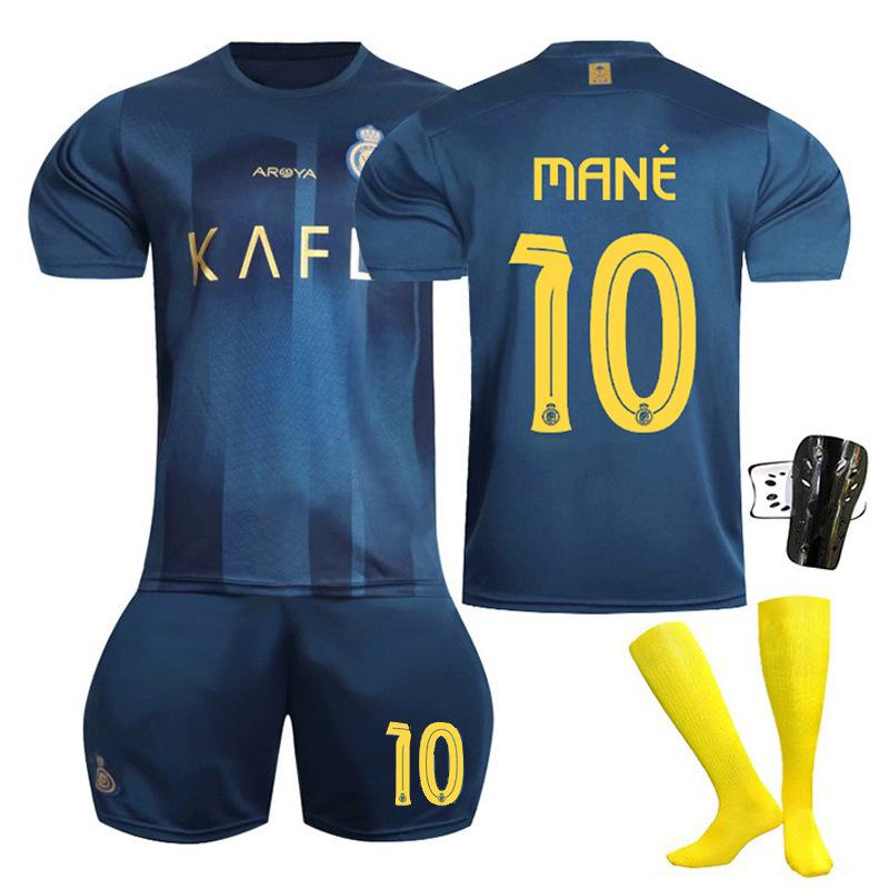 2324 Saudi League Riyadh Victory Away Blue No. 7 C Ronaldo jersey No. 10 Mane football jersey cross-border delivery