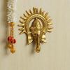 Soleil Métallique Doré Décoratif Ganesha Suspendu au Mur | Statue du Seigneur Ganesha Œuvre d'Art Murale - Pièce de Présentation Décorative pour la Décoration Murale