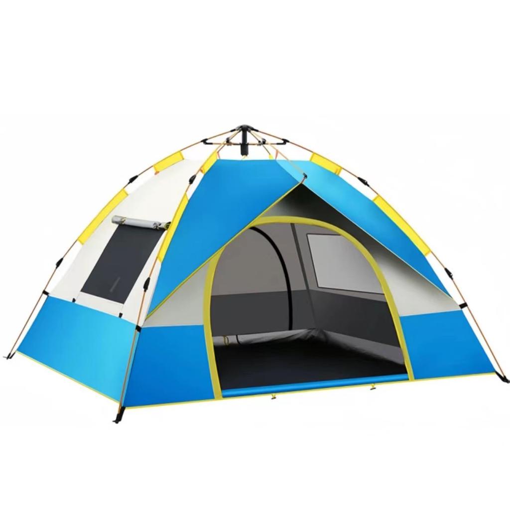 Two,Door Two,Window Outdoor Folding Tent, Portable Camping Tent for Travel, Hiking, and Backyard Activities