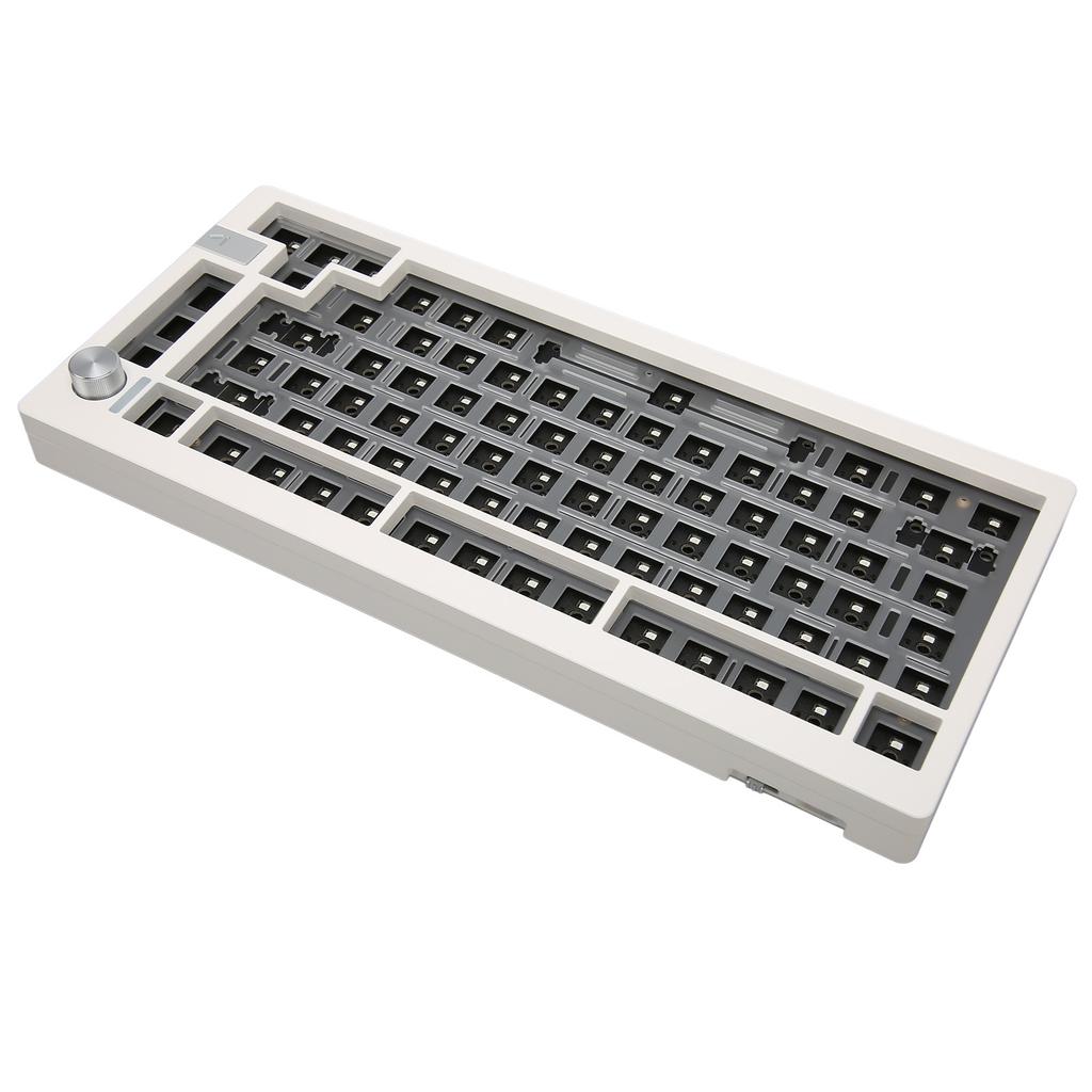 DIY Hot Swappable Keyboard 81 Key 2.4G Bluetooth 5.0 USB C Key Line Separate Mechanical Keyboard