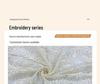 New Style Floral Needle-Punched Elastic Lace Fabric for Fashionable Women's Wedding Dresses & Evening Gowns