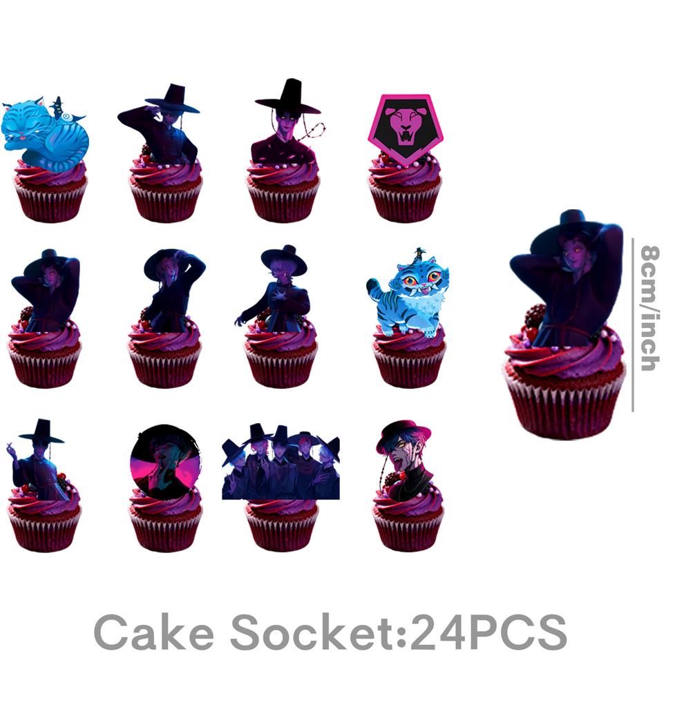 Idol Boy Kpops Demoni Vânător Petrecere de Ziua Decor Veselă De Unică Folosință Față de Masă Pahar Farfurie Balon Petrecere Baby Shower Consumabile