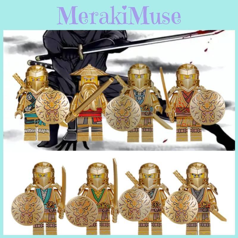 Themed Mini Ninja Figure Toy Building Block Set Toy With Weapon Accessories
