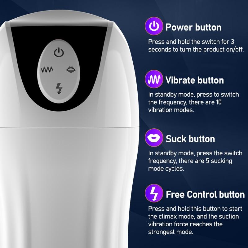Masturbators for Men Automatic Sucking Real Vagina Vibrator Male Masturbation Cup Pussy Pocket Sex Machine Toys