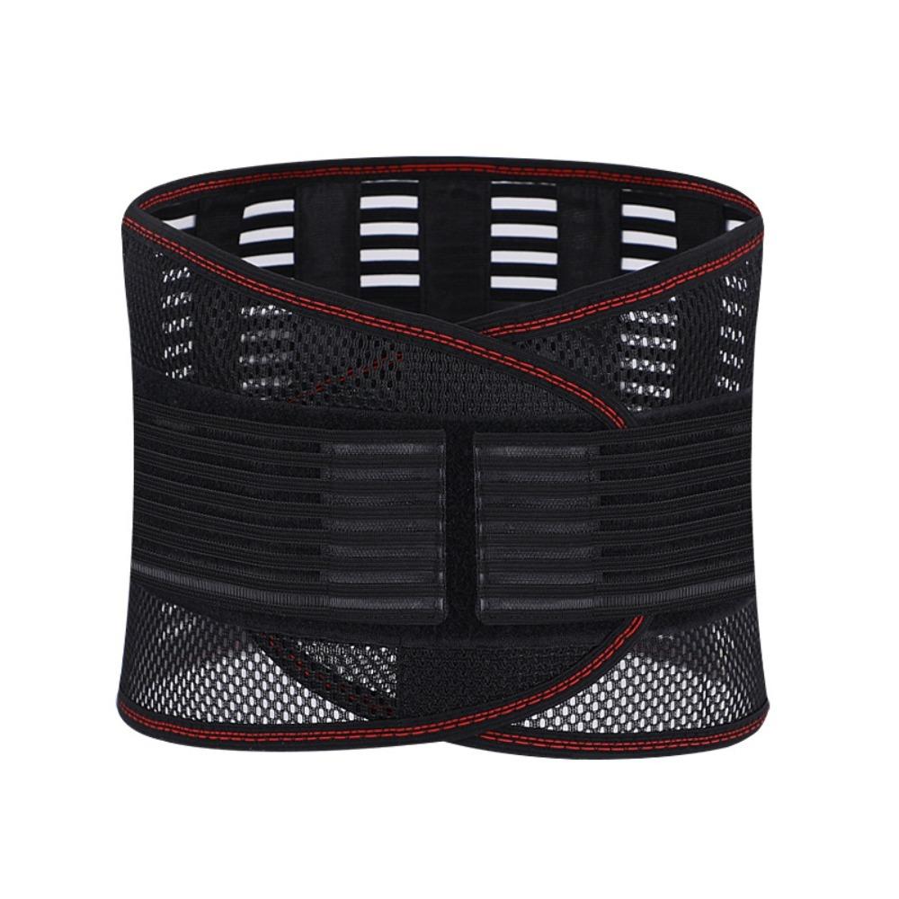 Nylon Back Brace Black Spine Support Belt New Waist Trainer Belt  Spine Support