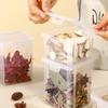 1 Stück Gewürzaufbewahrungsbox Versiegelndes Glas Transparenter Kunststoff Lebensmittelbehälter Organizer Küche Feuchtigkeitsgeschützt Aufbewahrungsorganisation