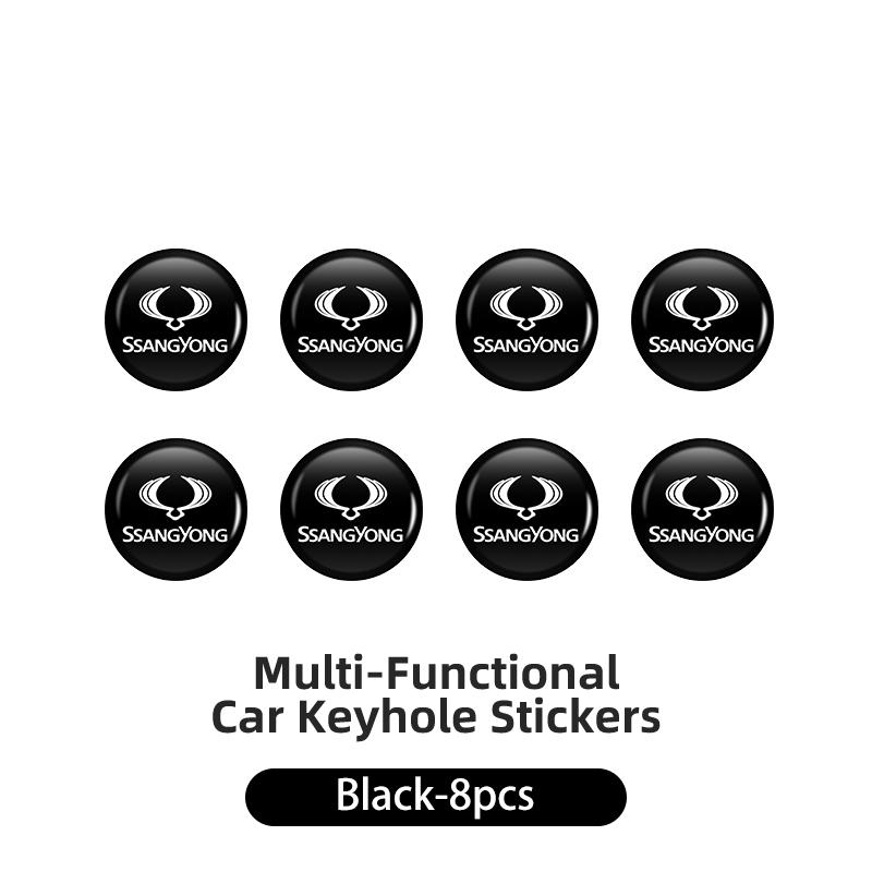 

Car Door Lock Eye Protector Cover Keyhole Sticker Accessories For SsangYong Actyon Korando Rexton Kyron Rodius Tivoli Musso Chai