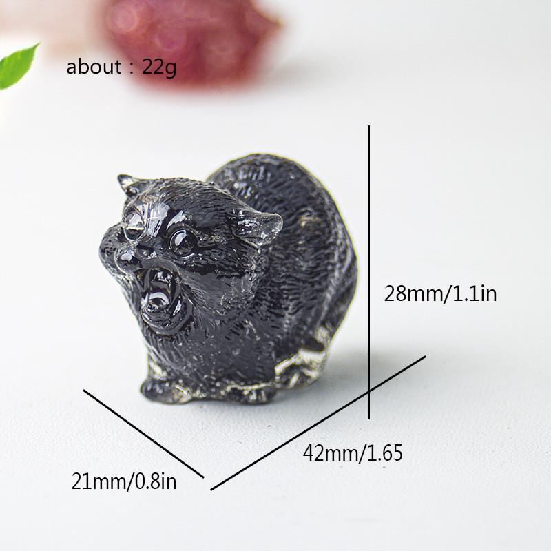 Crystal Resin Animal Decor With Agate Stones For Home Office Desk Art Gift For Friends